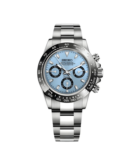 Seiko Mod Daytona Ice Blue